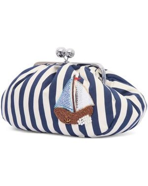 Weekend by Maxmara Striped Sailboat-Embellished Shoulder Bag - Blue