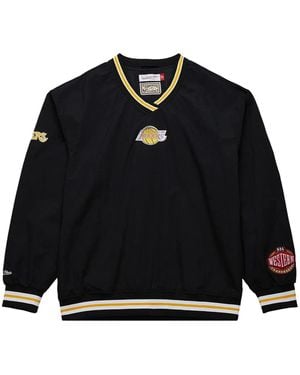 Mitchell & Ness Los Angeles Lakers V-Neck Sweatshirt - Black