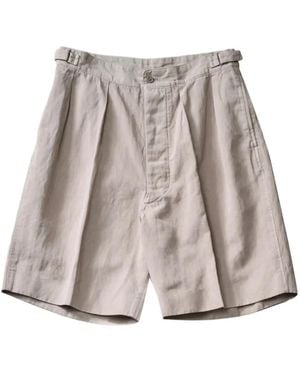 Kaptain Sunshine Short À Design Plissé - Neutre