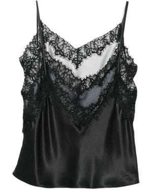 Viktor & Rolf Lace-Trim Triple-Layer Blouse - Black