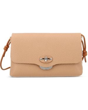 Zanellato Small Lettera Leather Shoulder Bag - Natural