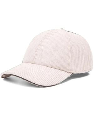 Peserico Corduroy Baseball Cap - Natural
