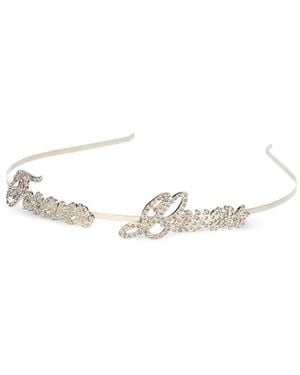 Red(V) Diadema Con Apliques - Blanco