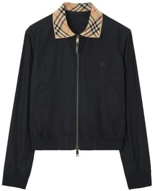Burberry Chaqueta Bómber Glenfields - Negro