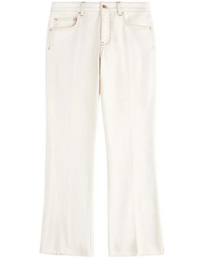 Fay Cropped Jeans - White