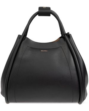 Max Mara Marine Tote Bag - Black