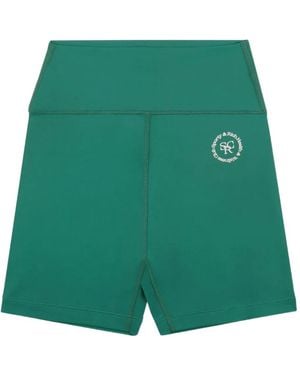 Sporty & Rich Culotte de ciclismo con logo - Verde