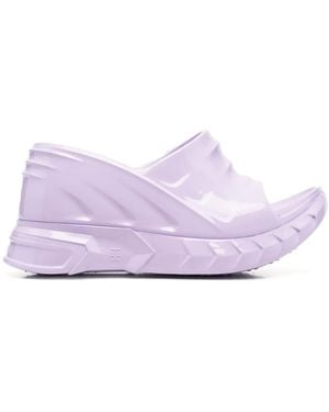 Givenchy Wedge Slip-On Sandals - Purple