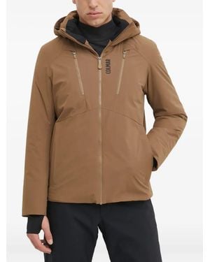 Colmar Zip Hooded Ski Jacket - Brown