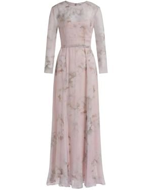 Alberta Ferretti フローラル マキシドレス - ピンク