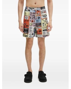 Carhartt Bañador Con Estampado Gráfico - Negro