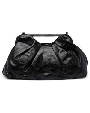 MY BEST BAG Shopper aus Leder - Schwarz