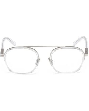 ZEGNA Occhiali Con Montatura Geometrica - Bianco