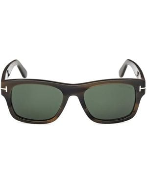 Tom Ford Rectangle-Frame Sunglasses - Green