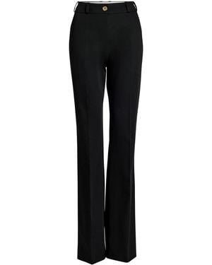 Patou Organic-Cotton Flared Pants - Black