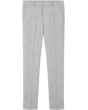 Versace Tailored Wool-Blend Pants - Gray