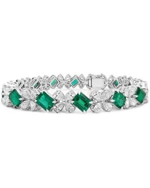 HYT Jewelry Pulsera Con Diamantes Y Esmeralda - Verde