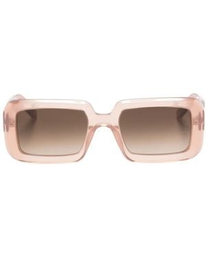 Saint Laurent Sl534 Rectangle-Frame Sunglasses - Pink