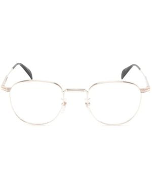 David Beckham Geometric-Frame Glasses - Natural