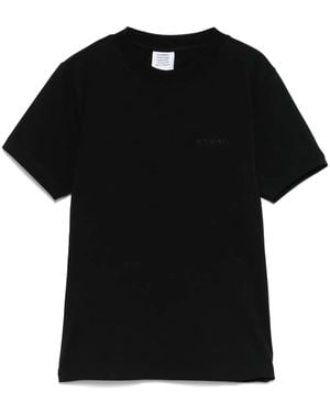 Vetements Logo-Embroidered T-Shirt - Black