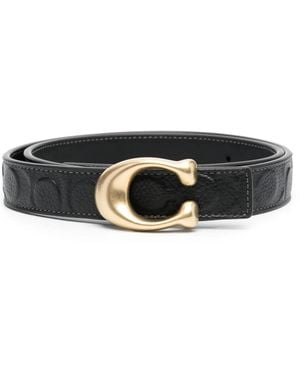 COACH Cintura Con Fibbia - Nero