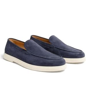 Poche Paris Suede Loafers - Blue