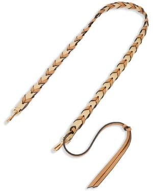 Loewe Plaited Strap Belt - Metallic