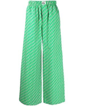 Natasha Zinko Pyjamabroek Met Print - Groen