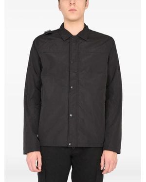 Ma Strum Logo-Patch Shirt Jacket - Black