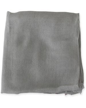 CoSTUME NATIONAL Fringed Cotton Scarf - Gray