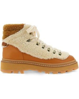 Moncler Peka Trek Boots - Natural