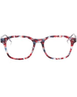 Thom Browne Square-Frame Glasses - Brown