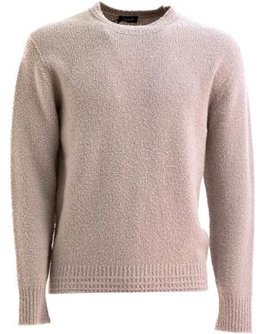 Drumohr Jersey texturizado con cuello redondo - Neutro