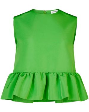 Nina Ricci Bow-Detailing Sleeveless Top - Green