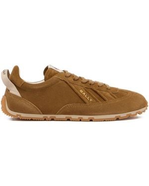 Bally Quarry Lace-Up Paneled Sneakers - Brown