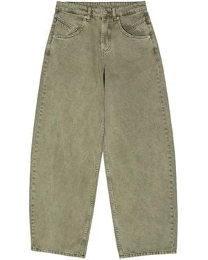 Bimba Y Lola Pocket-Detail Wide-Leg Jeans - Green
