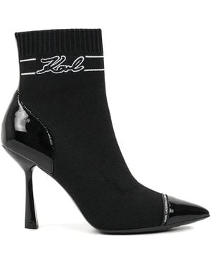KARL LAGERFELD 95Mm Pandara Signia Boots - Black