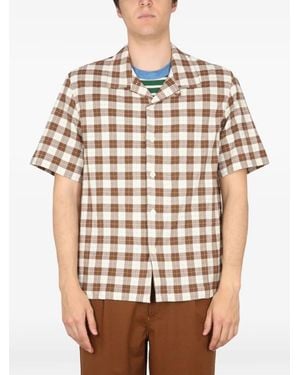 Howlin' Chemise En Seersucker À Carreaux - White