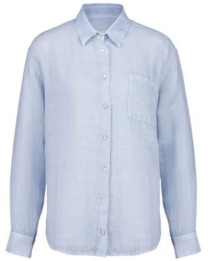 120% Lino Long-Sleeve Button-Up Shirt - Blue