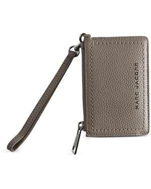 Marc Jacobs Porte-Cartes En Cuir À Logo - Grey