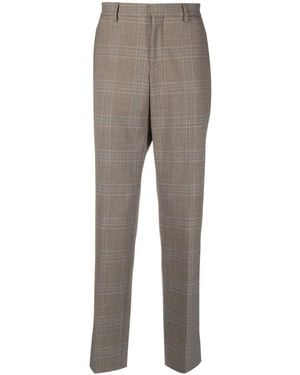 Moschino Tailored Plaid-Check Trousers - Grey