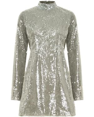 Nicholas Vestido corto Daphne - Gris