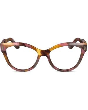 Calvin Klein Lunettes De Vue À Monture Papillon - Brown