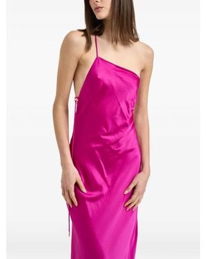 Danamé Robe Longue Une Épaule - Pink