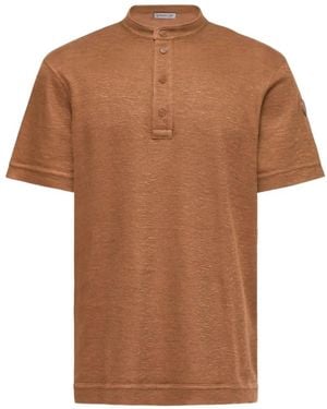 Moncler Logo-Patch T-Shirt - Brown