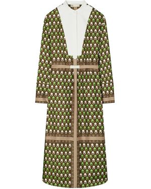 Tory Burch Silk Shirt Dress - Green