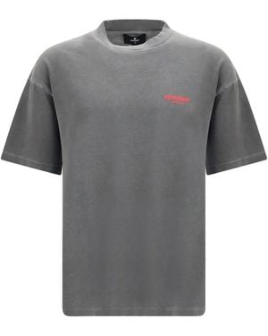 Represent Logo-Print T-Shirt - Gray
