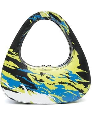 Coperni Swipe Leather Tote Bag - Blue