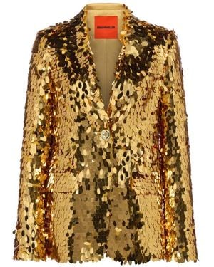 Simon Miller Leon Sequin-Embellished Blazer - Metallic