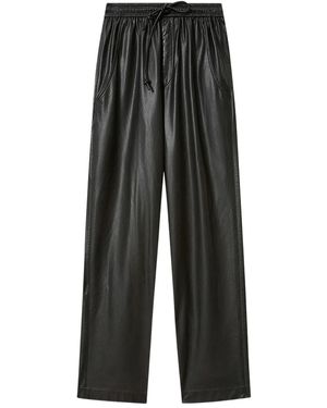 Isabel Marant Nereane Faux Leather Trousers - Grey